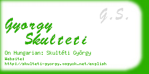 gyorgy skulteti business card